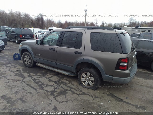 1FMEU73E46UA36281 - 2006 FORD EXPLORER XLT BROWN photo 3