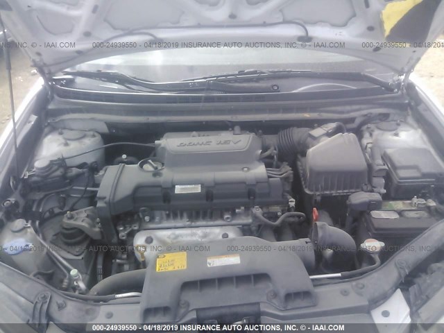 KMHDU46D89U616599 - 2009 HYUNDAI ELANTRA GLS/SE SILVER photo 10