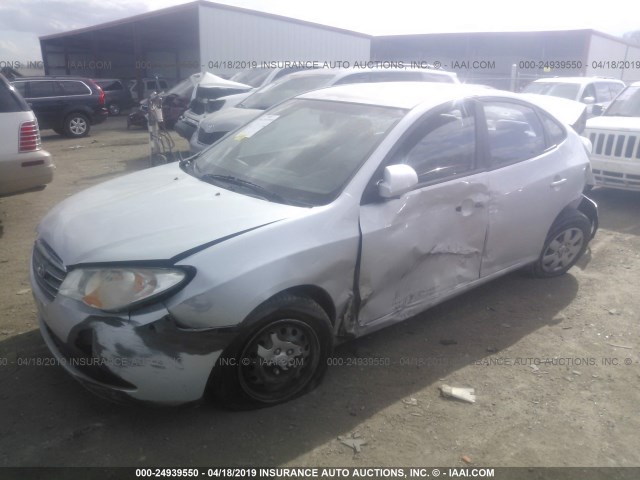 KMHDU46D89U616599 - 2009 HYUNDAI ELANTRA GLS/SE SILVER photo 2