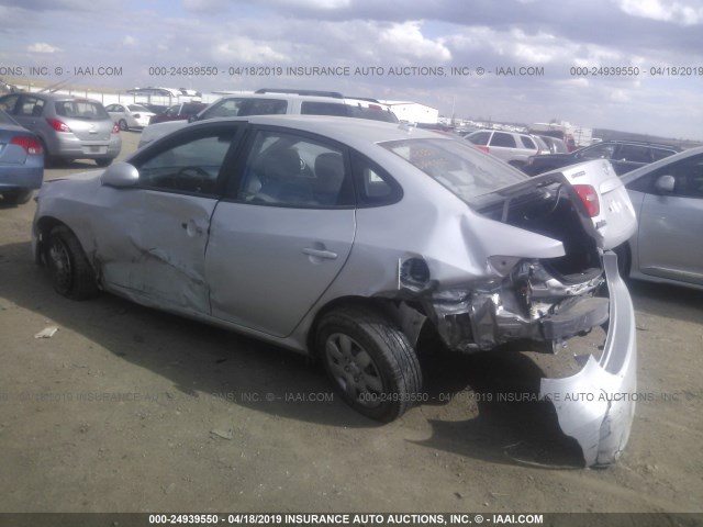 KMHDU46D89U616599 - 2009 HYUNDAI ELANTRA GLS/SE SILVER photo 3