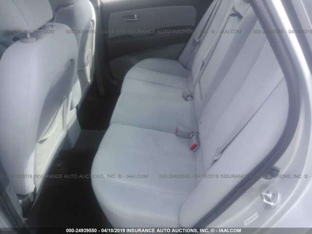 KMHDU46D89U616599 - 2009 HYUNDAI ELANTRA GLS/SE SILVER photo 8