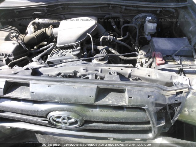 5TETX22NX9Z641960 - 2009 TOYOTA TACOMA ACCESS CAB ყავისფერი ფოტო 10