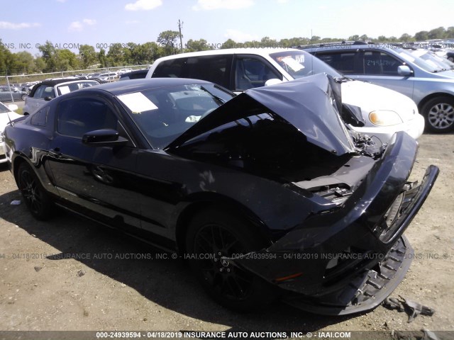 1ZVBP8AM8E5287082 - 2014 FORD MUSTANG BLACK photo 1