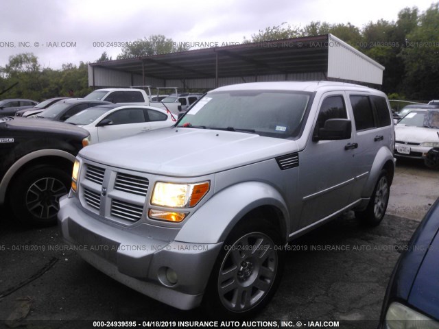 1D8GT58697W714097 - 2007 DODGE NITRO R/T SILVER photo 2