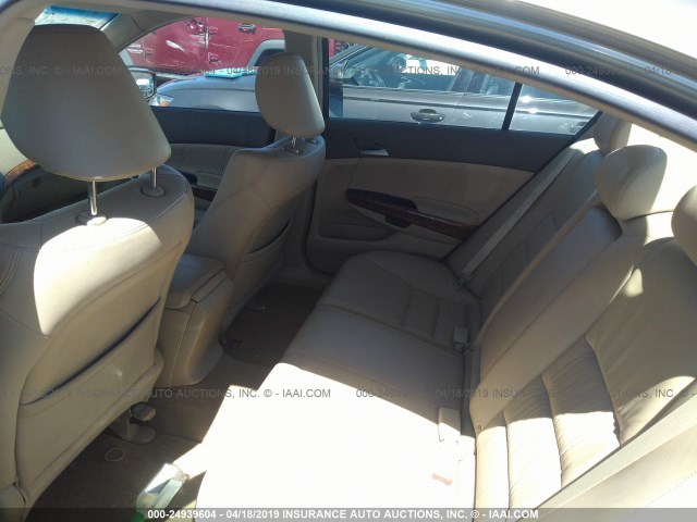 JHMCP26838C007373 - 2008 HONDA ACCORD EXL GOLD photo 8