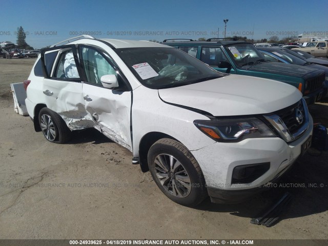 5N1DR2MN4HC908515 - 2017 NISSAN PATHFINDER S/SV/SL/PLATINUM WHITE photo 1