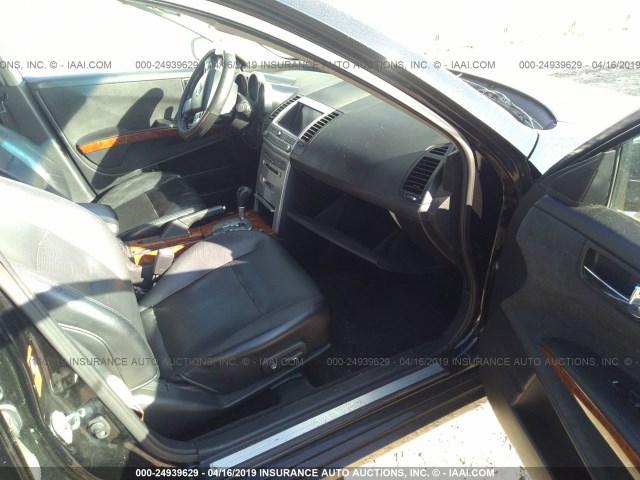 1N4BA41E55C801154 - 2005 NISSAN MAXIMA SE/SL BLACK photo 5