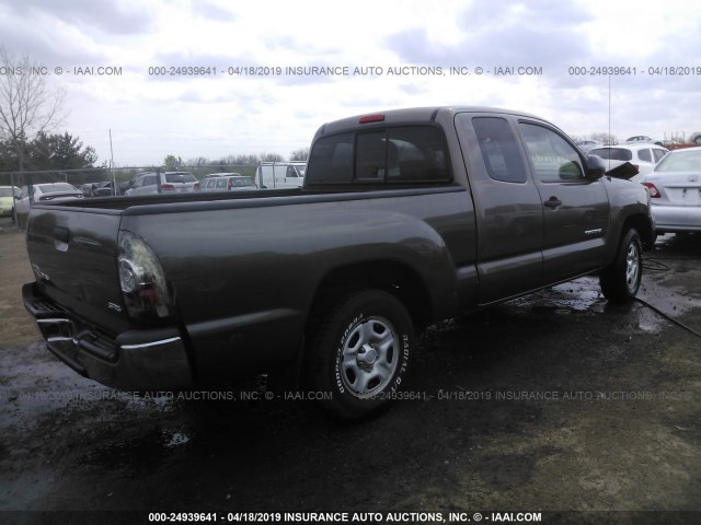 5TFTX4CN6CX021017 - 2012 TOYOTA TACOMA ACCESS CAB ყავისფერი ფოტო 4