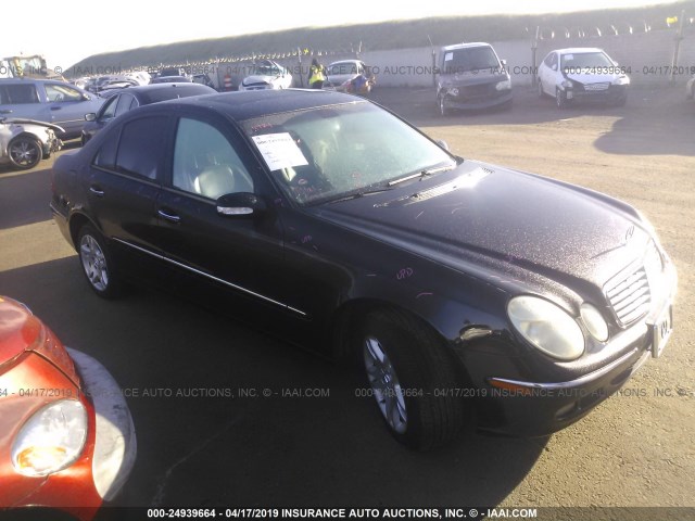 WDBUF56J76A818842 - 2006 MERCEDES-BENZ E 350 BLACK photo 1