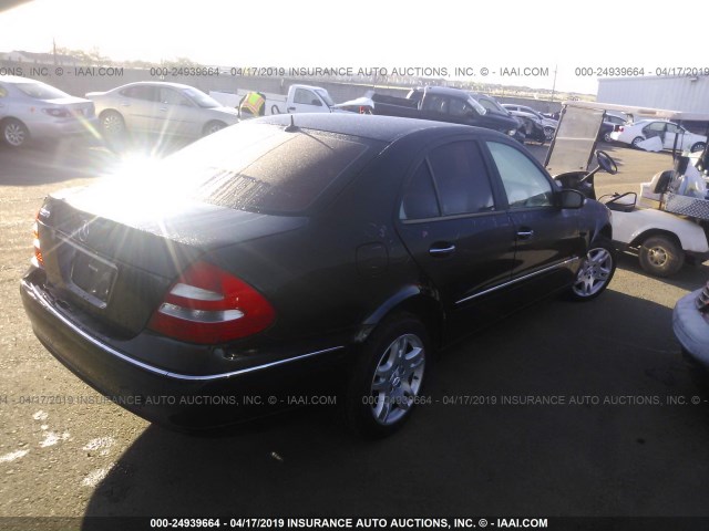 WDBUF56J76A818842 - 2006 MERCEDES-BENZ E 350 BLACK photo 4