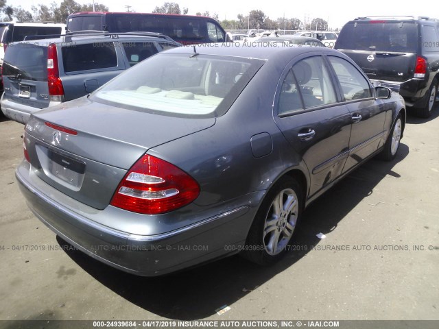 WDBUF56J26A973086 - 2006 MERCEDES-BENZ E 350 GRAY photo 4