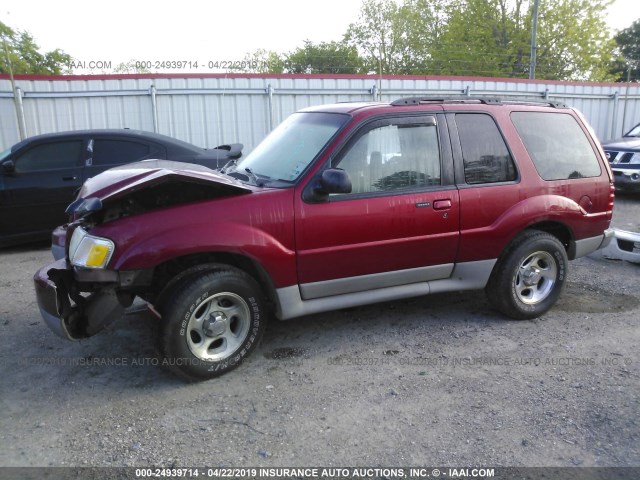 1FMYU60E53UA69992 - 2003 FORD EXPLORER SPORT RED photo 2