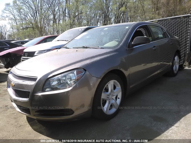 1G1ZB5E14BF153716 - 2011 CHEVROLET MALIBU LS BROWN photo 2