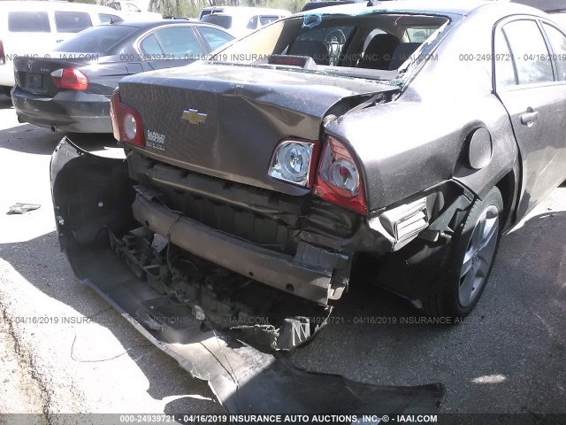 1G1ZB5E14BF153716 - 2011 CHEVROLET MALIBU LS BROWN photo 6