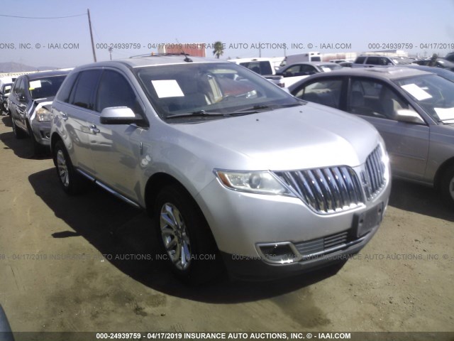 2LMDJ6JK1BBJ20473 - 2011 LINCOLN MKX SILVER photo 1