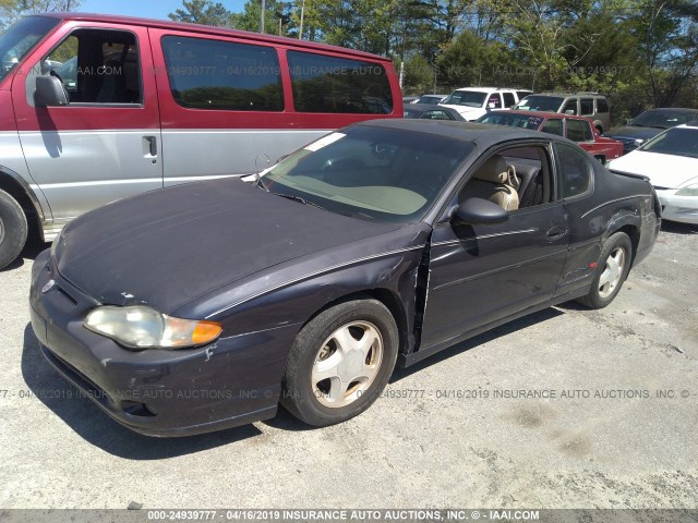 2G1WX15KX19240856 - 2001 CHEVROLET MONTE CARLO SS PURPLE photo 2