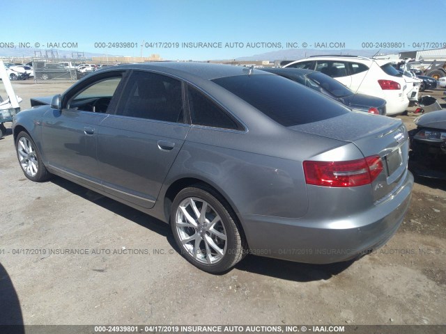 WAUEKAFB5BN009617 - 2011 AUDI A6 PREMIUM PLUS BLUE photo 3