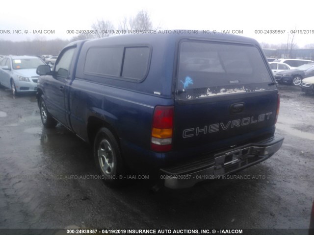 1GCEC14W92Z145909 - 2002 CHEVROLET SILVERADO C1500 BLUE photo 3