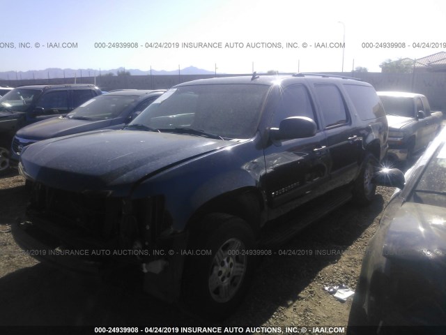 1GNFC16017J228230 - 2007 CHEVROLET SUBURBAN C1500 BLACK photo 2