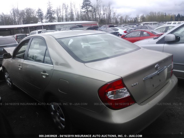 4T1BE32K04U353326 - 2004 TOYOTA CAMRY LE/XLE/SE GOLD photo 3