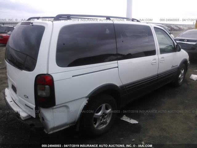 1GMDV23E05D100407 - 2005 PONTIAC MONTANA WHITE photo 4