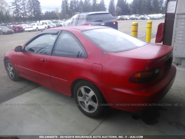 2HGEJ2227SH509113 - 1995 HONDA CIVIC DX RED photo 3