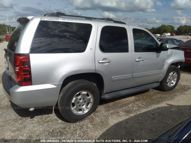 1GNSCBE07DR155187 - 2013 CHEVROLET TAHOE C1500 LT SILVER photo 4