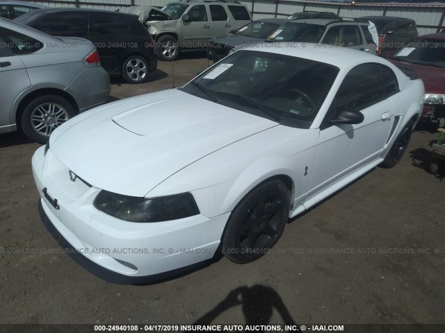 1FAFP47V1XF181539 - 1999 FORD MUSTANG COBRA SVT WHITE photo 2