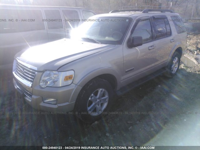 1FMEU73E47UA53342 - 2007 FORD EXPLORER XLT TAN photo 2