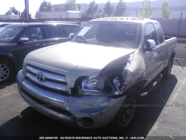 5TBRN34173S408969 - 2003 TOYOTA TUNDRA ACCESS CAB SR5 GOLD photo 2