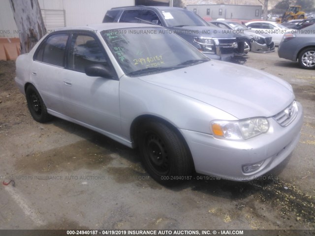 1NXBR12E01Z460679 - 2001 TOYOTA COROLLA CE/LE/S SILVER photo 1