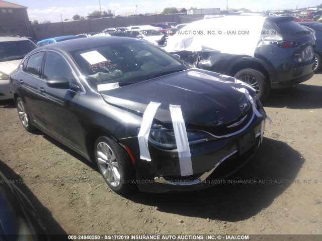 1C3CCCABXFN604273 - 2015 CHRYSLER 200 LIMITED BLACK photo 1