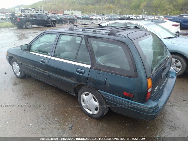 1FASP15J3SW380596 - 1995 FORD ESCORT LX/SPORT GREEN photo 3