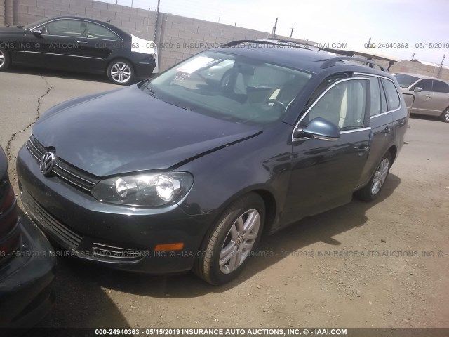 3VWTL7AJ8AM610437 - 2010 VOLKSWAGEN JETTA TDI BLUE photo 2