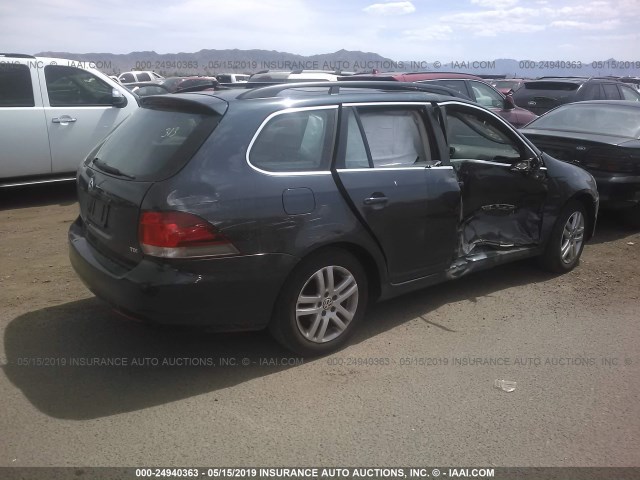 3VWTL7AJ8AM610437 - 2010 VOLKSWAGEN JETTA TDI BLUE photo 4