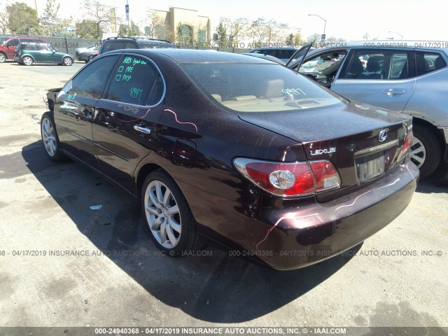 JTHBF30G225036167 - 2002 LEXUS ES 300 BURGUNDY photo 3