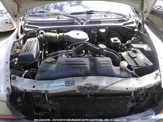 1B7GL2AZ8YS723044 - 2000 DODGE DAKOTA QUAD GRAY photo 10