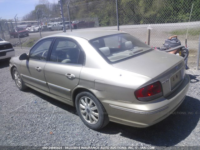 KMHWF35H94A927079 - 2004 HYUNDAI SONATA GLS/LX GOLD photo 3