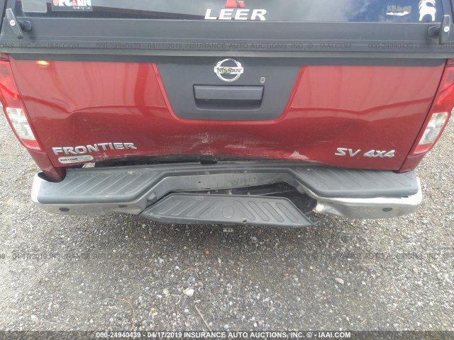 1N6AD0CW8EN761276 - 2014 NISSAN FRONTIER SV/PRO-4X RED photo 6