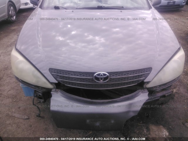 4T1BF30K43U545900 - 2003 TOYOTA CAMRY LE/XLE/SE GRAY photo 6