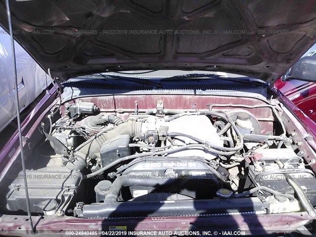 5TEGN92N93Z251763 - 2003 TOYOTA TACOMA DOUBLE CAB PRERUNNER BURGUNDY photo 10