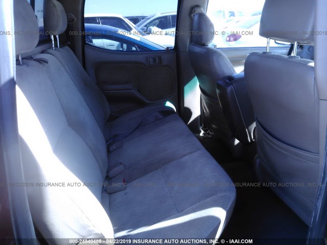5TEGN92N93Z251763 - 2003 TOYOTA TACOMA DOUBLE CAB PRERUNNER BURGUNDY photo 8