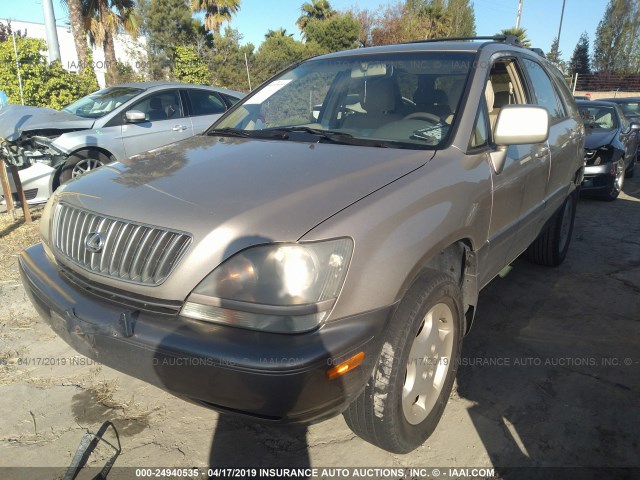 JT6GF10U9Y0067088 - 2000 LEXUS RX 300 GOLD photo 2