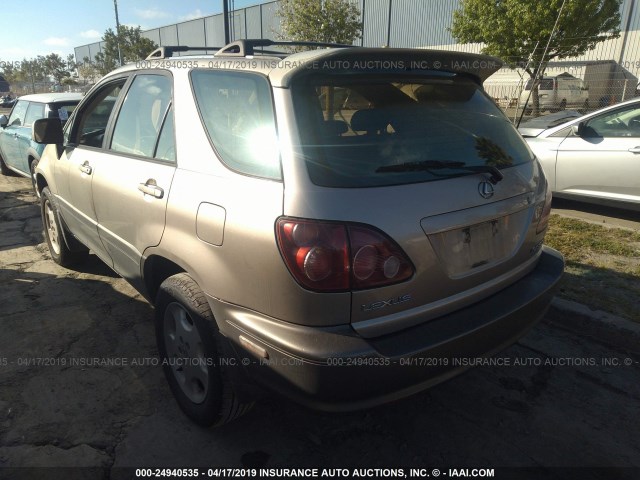 JT6GF10U9Y0067088 - 2000 LEXUS RX 300 GOLD photo 3