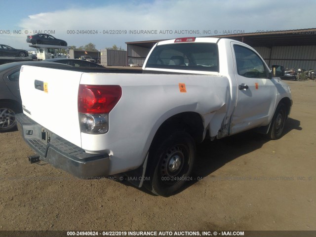 5TFJU52118X003505 - 2008 TOYOTA TUNDRA WHITE photo 4