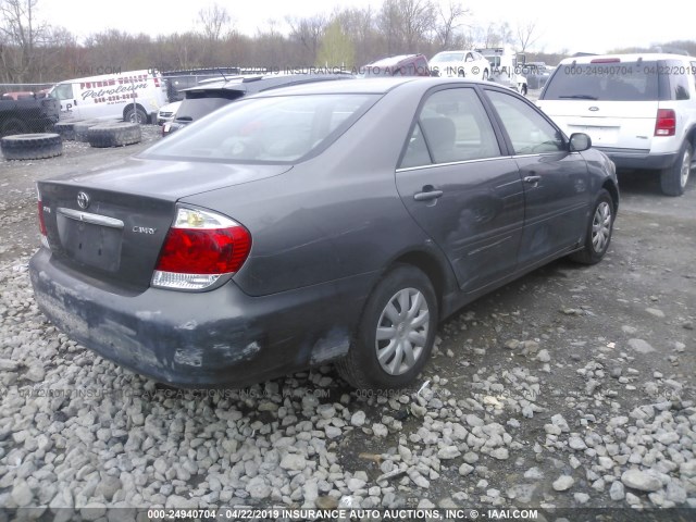 4T1BE32K35U509389 - 2005 TOYOTA CAMRY LE/XLE/SE GRAY photo 4