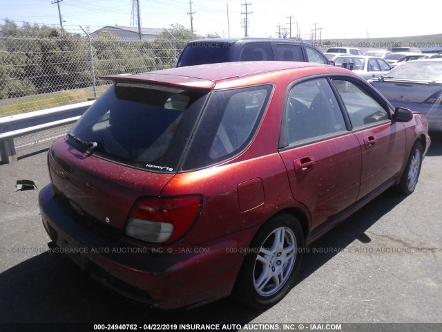 JF1GG29623G812124 - 2003 SUBARU IMPREZA WRX RED photo 4