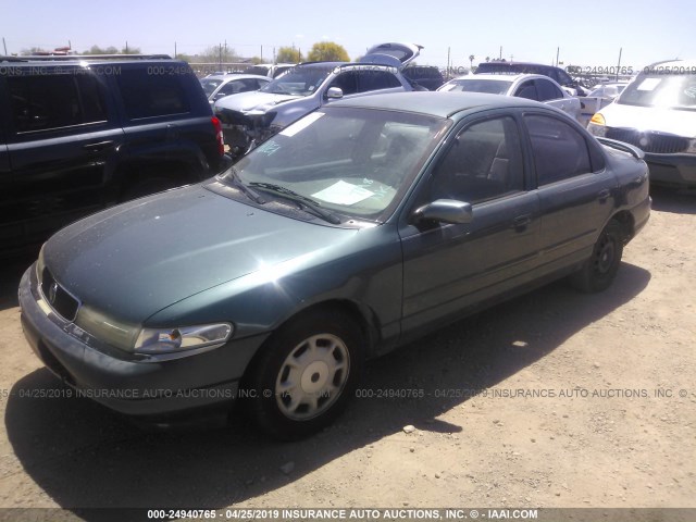 3MELM6535SM626780 - 1995 MERCURY MYSTIQUE GS GREEN photo 2