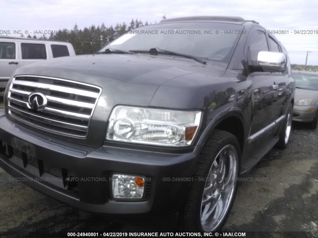 5N3AA08C74N809958 - 2004 INFINITI QX56 BLACK photo 2