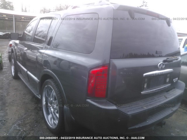 5N3AA08C74N809958 - 2004 INFINITI QX56 BLACK photo 3